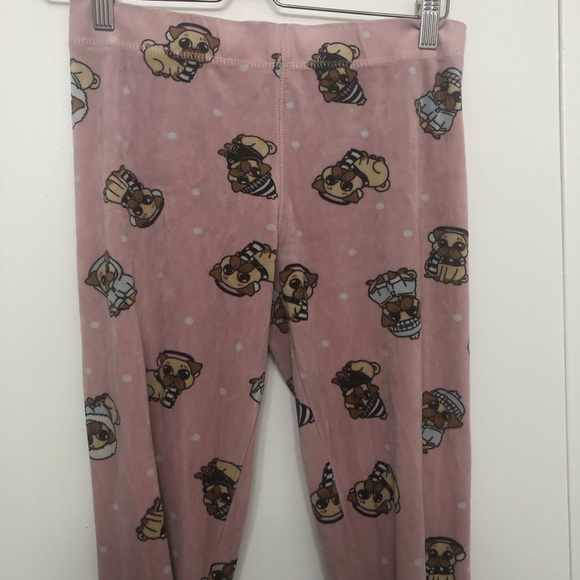 Pink pug pajama pants, size: S - Picture 1 of 9